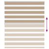 vidaXL Zebra Blind Sand Brown 125x150 cm Fabric Width 120.9 cm Polyester