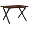 vidaXL Live Edge Dining Table 110 x 55 x 75 cm Solid Acacia Wood