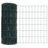 vidaXL Euro Fence Green 0.4 x 50 m PVC-coated iron