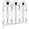 vidaXL Garden Fence Trellis Black 305.5 x 55.5 x 0.3 cm