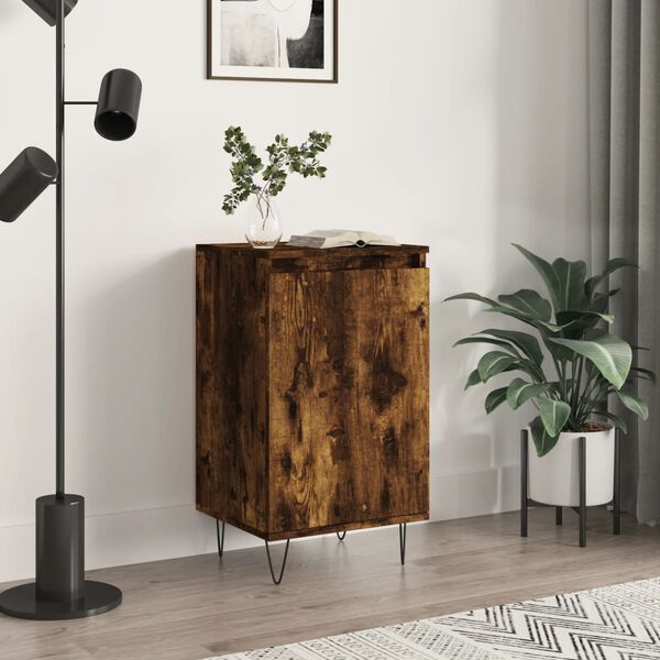 vidaXL Sideboard Smoked Oak 40x35x70 cm Engineered Wood