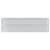 vidaXL Wall Shelves 2 pcs 100x30x3 cm Silver Stainless Steel