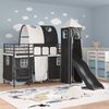 vidaXL Kids'Loft Bed Frame Black 74.5 x 190 cm Metal