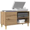 vidaXL Record Cabinet Artisan Oak 84.5x38x48 cm Engineered Wood