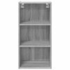 vidaXL Hanging Cabinet Grey Sonoma 40 x 29.5 x 80 cm Engineered Wood