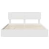 vidaXL Storage Bed with Headboard White 200 x 200 cm Engineered Wood