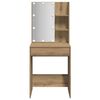 vidaXL Dressing Table with LED Artisan Oak 60x40x140 cm