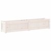 vidaXL Garden Planter White 150x31x31 cm Solid Wood Pine