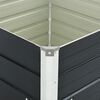 vidaXL Raised Garden Bed Anthracite 100x100x77 cm Galvanised Steel