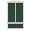 vidaXL Chalkboard Wardrobe with Drawer ROROS White 90 x 45 x 165 cm