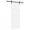vidaXL Sliding Door ORKDAL 83 x 211 cm Engineered Wood White and Black