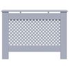 vidaXL Radiator Cover Anthracite 112x19x81.5 cm MDF