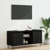 vidaXL TV Cabinet Black Oak 104 x 35 x 50 cm Engineered Wood