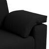 vidaXL Sofa Black 219 x 77 x 82 cm Fabric