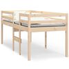 vidaXL High Sleeper Bed without Mattress 75x190 cm Small Single Solid Wood Pine