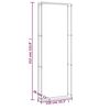 vidaXL Firewood Rack Matt Black 110x28x312 cm Steel