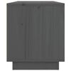 vidaXL TV Cabinet Grey 80x34x40 cm Solid Wood Pine