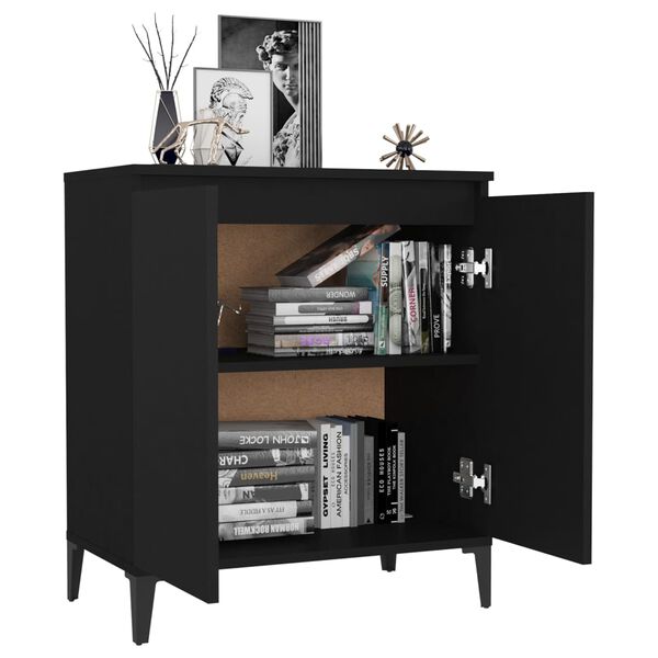 vidaXL Sideboard Black 60x35x70 cm Engineered Wood