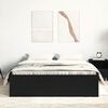 vidaXL Bed Frame without Mattress Black Oak 140x200 cm Engineered Wood