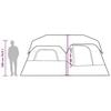 vidaXL Family Tent 9-Person Green Quick Release Waterproof