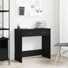 vidaXL Desk with Drawer Black Oak 80 x 40 x 75 cm Engineered Wood