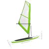 vidaXL Inflatable Stand Up Paddleboard with Sail Set Green and White