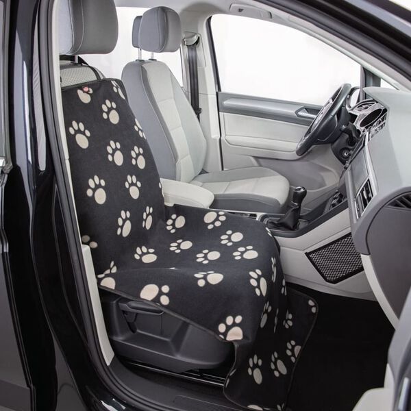 TRIXIE Half Car Seat Cover Black and Beige