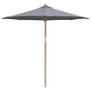 vidaXL Garden Parasol Dark Grey &Oslash; 270 x 260 cm Bamboo