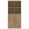 vidaXL Highboard with Doors Artisian Oak 68x37x142 cm Engineered Wood