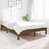 vidaXL Bed Frame without Mattress Honey Brown 140x190 cm Solid Wood