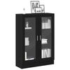 vidaXL Book Cabinet Black Oak 82.5x30.5x115 cm Engineered Wood