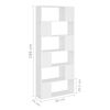 vidaXL Book Cabinet Room Divider White 80x24x186 cm Engineered Wood