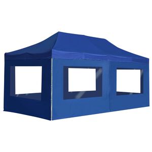 vidaXL Party Tent | Blue | Aluminium alloy, Oxford fabric with PVC coating