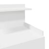 vidaXL Bedside Cabinets 2 pcs with 2 Drawers White 40x36.5x62 cm