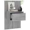 vidaXL Wall-mounted Bedside Cabinets 2 pcs Grey Sonoma