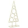 vidaXL Metal Christmas Tree with Circle Stand KUOPIO 60 cm Steel Gold