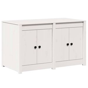vidaXL Kitchen Cabinet White 106 x 55 x 64 cm Solid Pine wood
