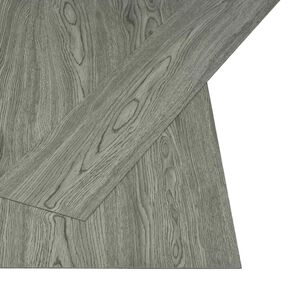 vidaXL Self-adhesive Flooring Plank Nature 32 pcs Grey 4.46 m&sup2; PVC