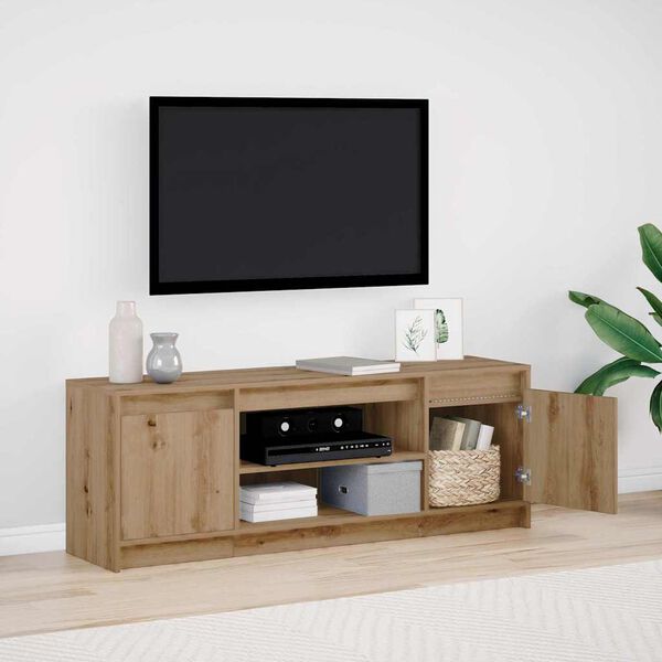 vidaXL TV Units Brown 139.5 x 34 x 50 cm Engineered wood