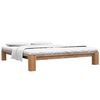 vidaXL Bed Frame without Mattress Solid Oak Wood 140x200 cm