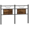vidaXL Headboard Smoked Oak 137 cm Engineered Wood and Steel