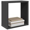vidaXL Wall Cube Shelves 6 pcs Grey 30x15x30 cm