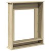 vidaXL Fireplace Surround Sonoma Oak 75x20x87.5 cm Engineered Wood