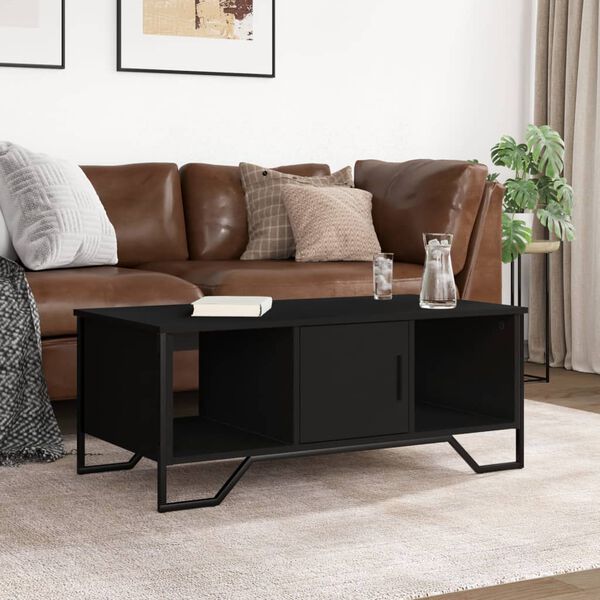 vidaXL Coffee Table Black 100x51x40 cm Engineered Wood