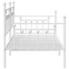 vidaXL Daybed Frame with Headboard White 107 x 203 cm Steel