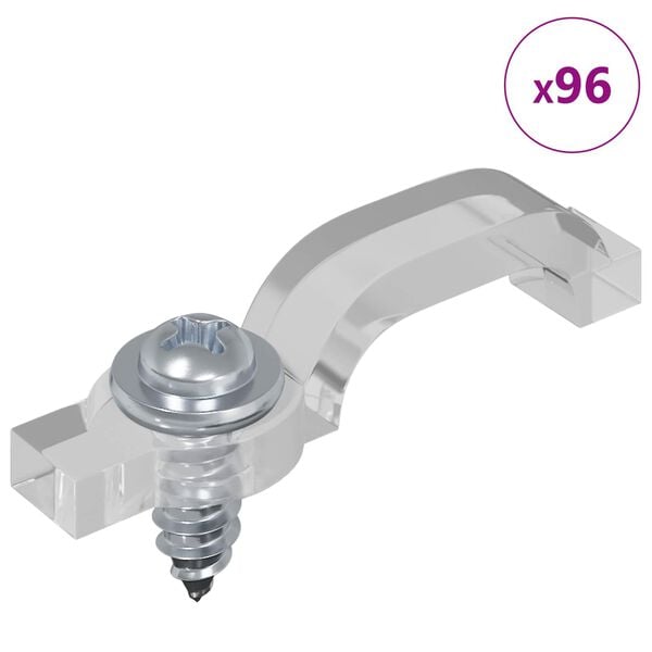 vidaXL LED Strip 4 pcs Black and Transparent 470 x 0.8 x 0.3 cm