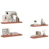 vidaXL Wall Shelf 4 pcs Red 80 x 23.5 x 4 cm Engineered Wood