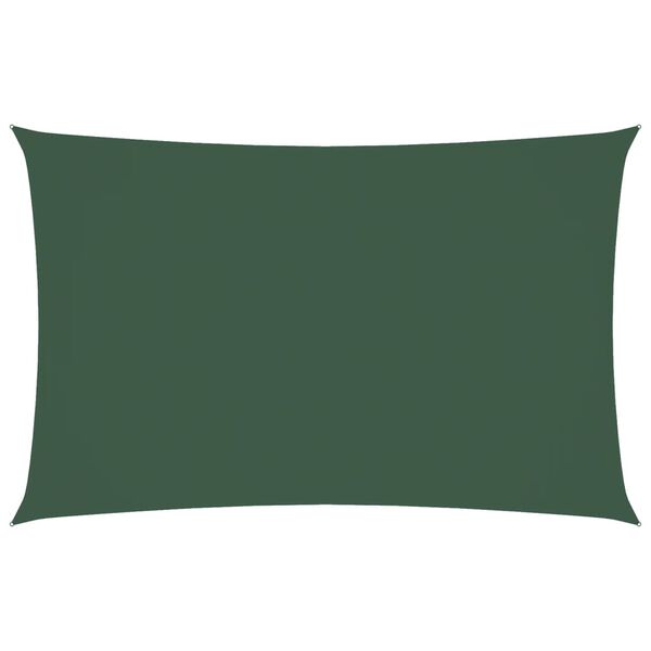 vidaXL Sunshade Sail Oxford Fabric Rectangular 4x7 m Dark Green