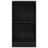 vidaXL Bookcase Black Oak 40x24x76 cm Engineered Wood