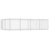vidaXL Dog Kennel | Silver | Galvanised Steel | Large | Dog Kennel | Rectangular